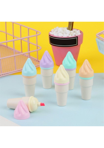 Sevimli Dondurma Külahı Işaretleyiciler ve Fosforlu Kalem Seti, Çok Renkli Kalemler (Yurt Dışından) fırsatları