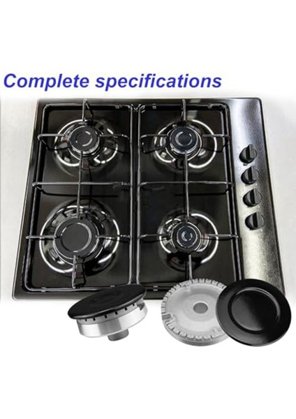 Gaz Sobası Yedek Parçalar Pot Kapağı 4 Parçalı Soba Kapak Seti Taşınabilir Brülör Kapağı Kurulumu Çok Kolaydır (Yurt Dışından)