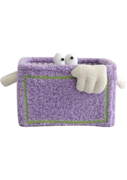 Küçük Depolama Sepeti Katlanabilir Ev Ins Niş Tasarım Depolama Oyuncaklar Aperatifler Kozmetik Organize Hediye Mor (Yurt Dışından)