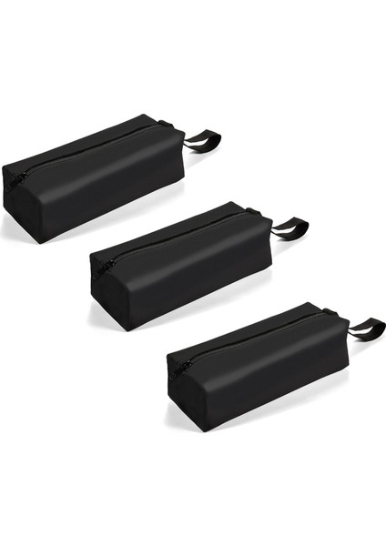 3 Paket Küçük Alet Çantası Çok Alet Çantası Çanta Düz Tabanlı Fermuarlı Çanta Su Geçirmez Oxford Kanvas Alet Çantası (Yurt Dışından)