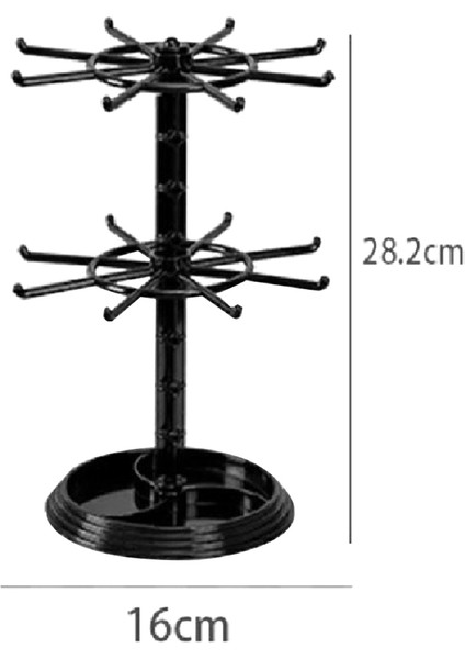 Takı Organizatör 2 Katmanlı Dönen Takı Ekran Standı Dönen Kolye Kulesi Depolama Rafı Küpe Saat Vitrin (Yurt Dışından) fırsatları