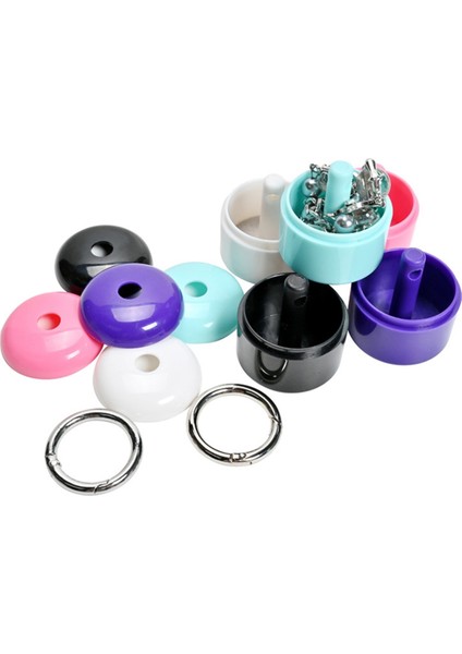 5 Paket Taşınabilir Hap Anahtarlık Konteyner Takı Saklama Kutusu ve Açık Seyahat Için Ilaç Anahtarlık Tutucu (Yurt Dışından) fırsatları