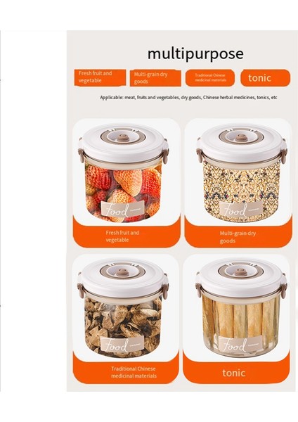 Manuel Pompalı Gıda Saklama Için Vakum Kapları, Taşınabilir Kiler Evrensel Vakum Mühürleyen 2.3l (Yurt Dışından) fiyatları