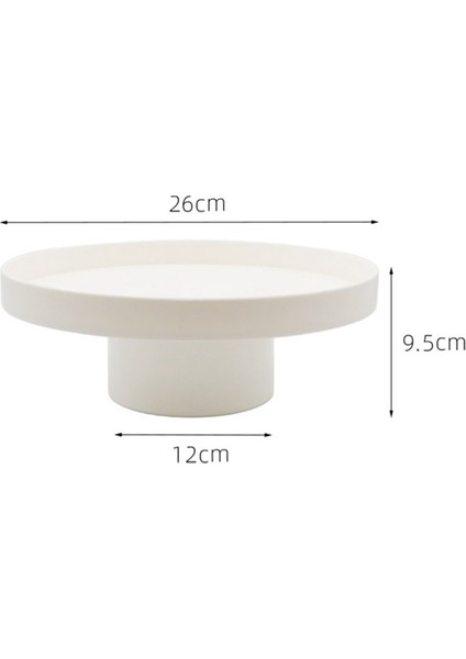 Abs Meyve Parfüm Kozmetik Tepsisi Siyah Beyaz Yuvarlak Dekoratif Tepsi Organizatör Ev Dekorasyon Kurulu Basit Depolama (Yurt Dışından) fiyatları