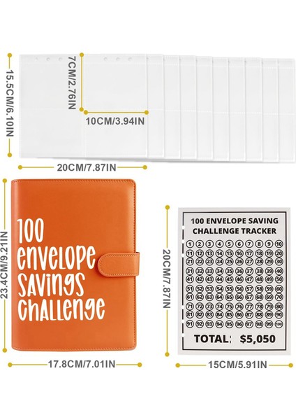 100 Zarf Mücadelesi Ciltleyici, 5.050 Tasarruf Etmenin Kolay ve Eğlenceli Yolu, Tasarruf Mücadeleleri Nakit Zarflı Bütçe Kitap Ciltleyicisi (Yurt Dışından) fırsatları