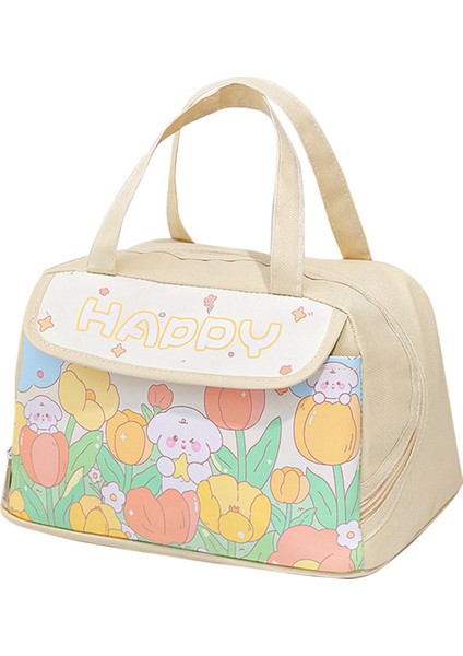 Kawaii Taşınabilir Öğle Yemeği Çantası Bej Yalıtımlı Öğle Yemeği Kabı Kadınlar Için Yetişkin Çalışma Açık Kamp (Yurt Dışından) fiyatları
