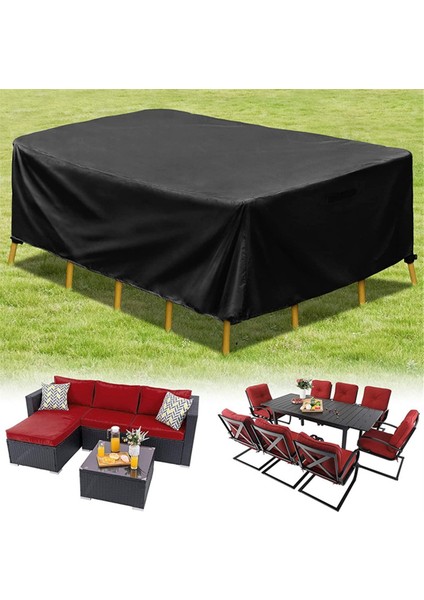 Veranda Mobilya Seti Kapak Su Geçirmez, Ağır Hizmet Mobilyaları Açık Kesit Koltuk Takımı Hasır Rattan Masa Xxl Için Kapakları (Yurt Dışından)