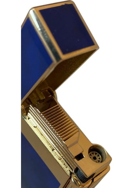 Gold Lacivert Tek Torch Pürmüz Puro Çakmağı