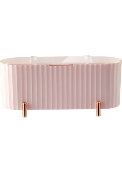 Masaüstü Pamuklu Çubukla Dağıtıcı Tutucu Pamuk Topu Saklama Kutusu Kavanoz Kozmetik Pamuk Pedler Banyo Organizatör Kutuları (Yurt Dışından)