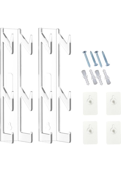 2 Adet 2 Katmanlı Evrensel Oyun Denetleyicisi Kulaklık Tutucu Standı Denetleyici Standı Şeffaf Kulaklık Tutucu (Yurt Dışından)