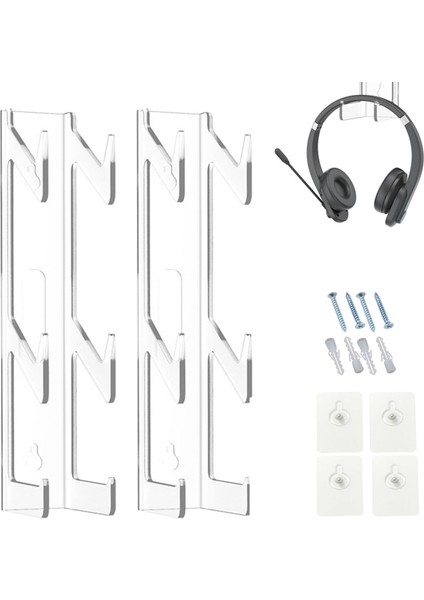 2 Adet 2 Katmanlı Evrensel Oyun Denetleyicisi Kulaklık Tutucu Standı Denetleyici Standı Şeffaf Kulaklık Tutucu (Yurt Dışından) fiyatları