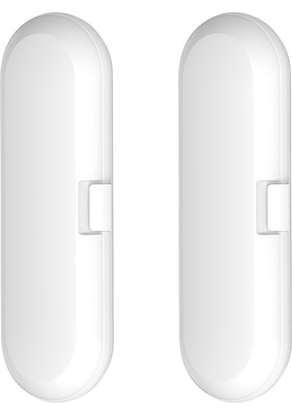 2 Adet Taşınabilir Elektrikli Diş Fırçası Seyahat Kutusu Saklama Kutusu Evrensel Diş Fırçası Sapı Diş Fırçası Kafaları Tutucu, Beyaz (Yurt Dışından)