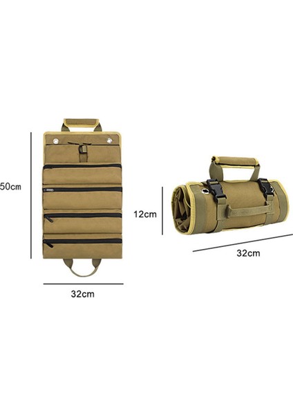 Çok Fonksiyonlu Taşınabilir Oxford Kumaş Ev Araba Aracı Depolama Rulo Çanta Donanım Kiti Elektrikçi Alet Çantası Siyah (Yurt Dışından) fırsatları