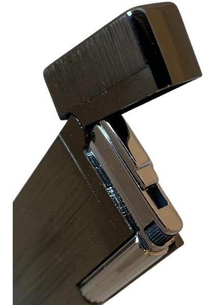 Fırçalı Gunmetal Slim Soft Flame Çakmak