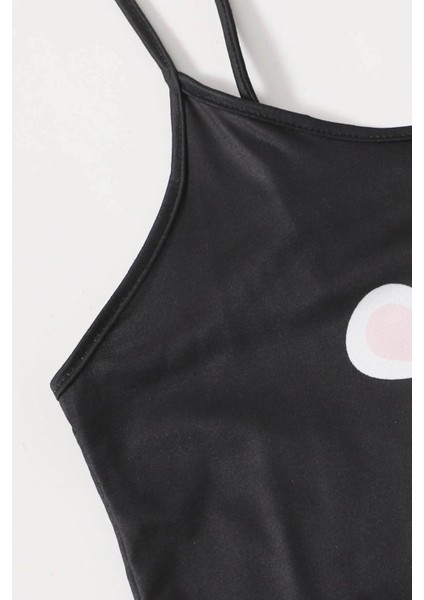 Uyuyan Ayıcık Basklı Ultrasoft Askılı Sortlu Pijama Takımı fırsatları