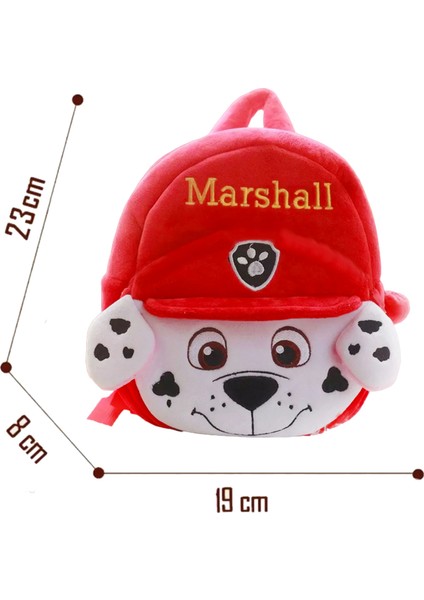 Mj Toys Paw Patrol Peluş Çanta Peluş Çanta Çocuk Çantası Paw Patrol Karakter Sırt Çantası