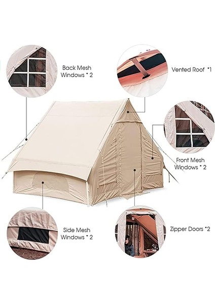 Burton Glamping Cotton Inflatable Şişme Çadır