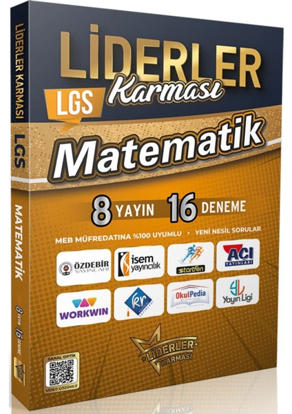 Liderler Karması LGS Matematik Denemeleri 8 Yayın 16 Deneme