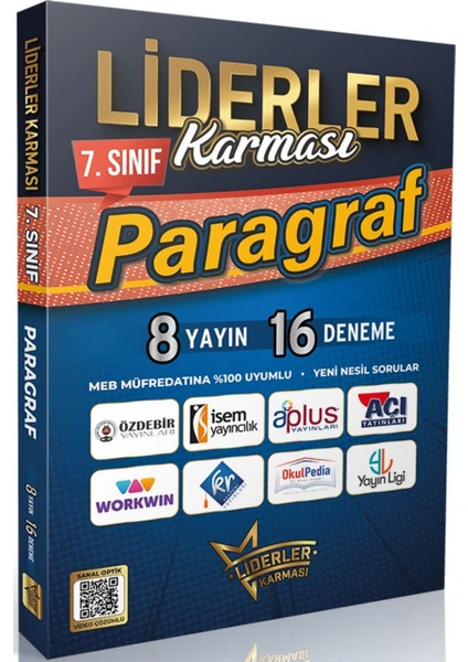 Liderler Karması 7. Sınıf Paragraf Denemeleri 8 Yayın 16 Deneme