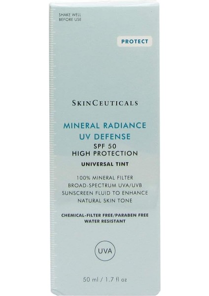 Skin Ceuticals Renkli Güneş Kremi - Mineral Radiance Uv Defense Spf50 High Protection 50 Ml 3606000497290