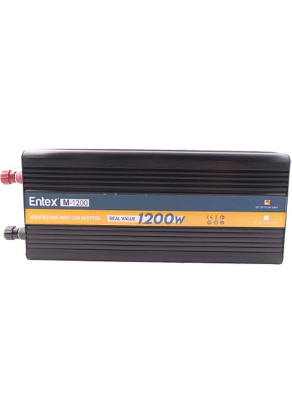 12V Volt 1.2kw 1200W Watt Modifiye Sinus Inverter 220 Çevirici Invertör Dijital Ekranlı Dönüştürücü