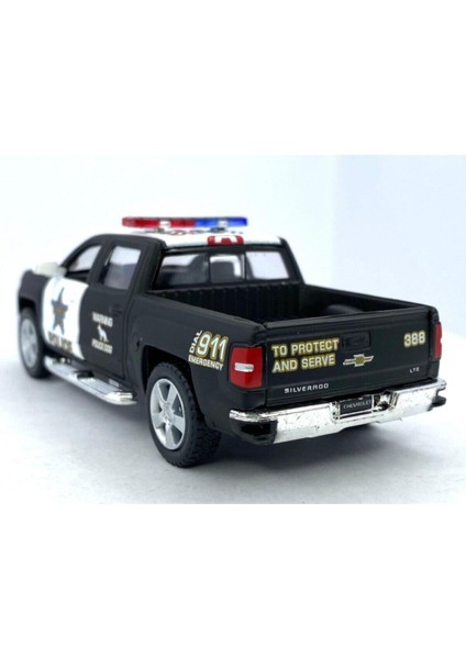 2014 Chevrolet Silverado Polis Çek Bırak 5 Inch. Oyuncak Araba 1:46