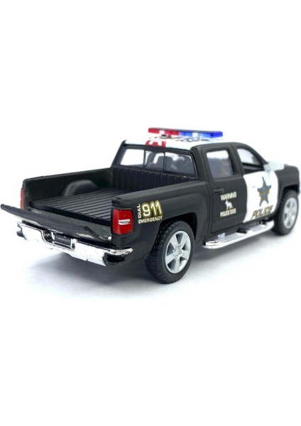 2014 Chevrolet Silverado Polis Çek Bırak 5 Inch. Oyuncak Araba 1:46