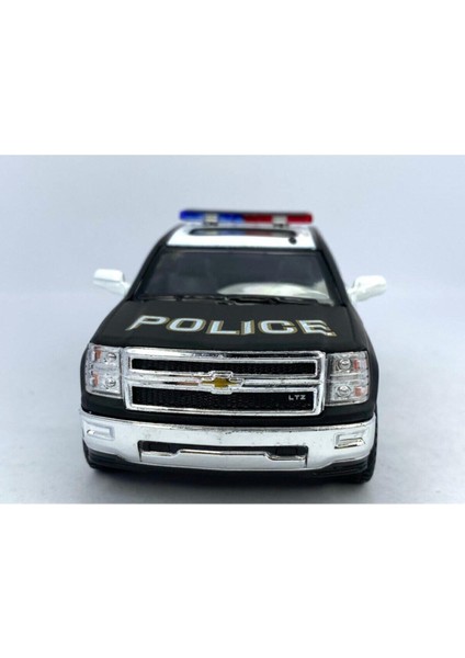 2014 Chevrolet Silverado Polis Çek Bırak 5 Inch. Oyuncak Araba 1:46