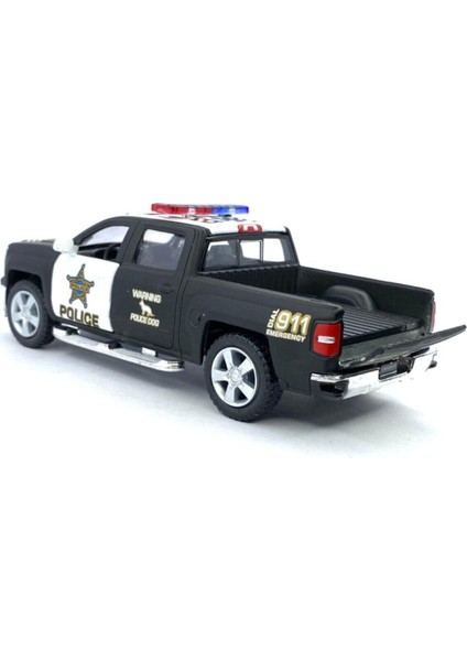 2014 Chevrolet Silverado Polis Çek Bırak 5 Inch. Oyuncak Araba 1:46