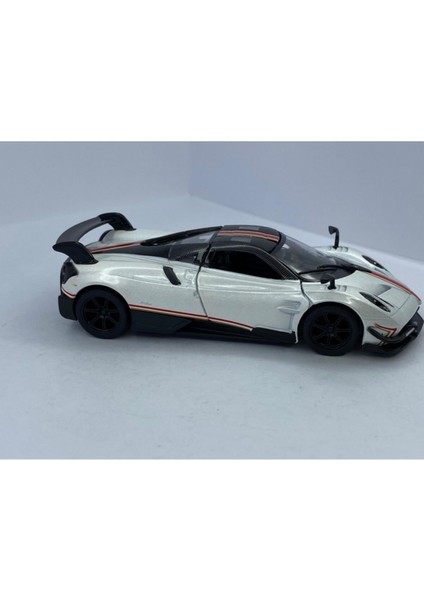 2016 Pagani Huayra Bc (Şeritli) - Çek Bırak 5inch. Lisanslı Model Araba, Oyuncak Araba 1:38 modelleri