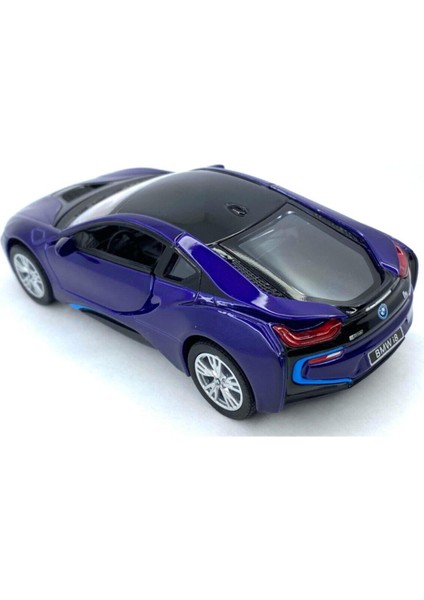 Bmw I8 - Çek Bırak 5inch. Lisanslı Model Araba, Oyuncak Araba 1:36 Lacivert fiyatları