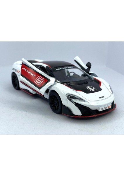 Mclaren 675LT (Modifiyeli) - Çek Bırak 5inch. Lisanslı Model Araba, Oyuncak Araba 1:36