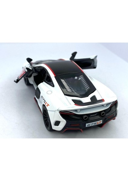 Mclaren 675LT (Modifiyeli) - Çek Bırak 5inch. Lisanslı Model Araba, Oyuncak Araba 1:36