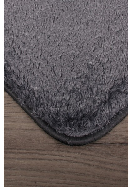 Relax Antrasit Köşeli 60X100 + 50X60 cm 2'li Pufidik Banyo Paspası Seti Kaymaz Klozet Takımı fiyatları