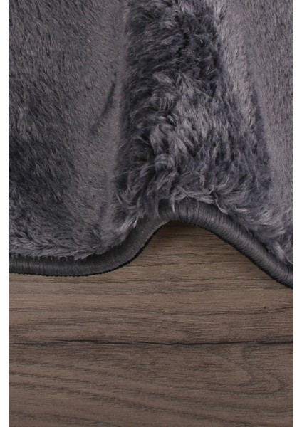 Relax Antrasit Köşeli 60X100 + 50X60 cm 2'li Pufidik Banyo Paspası Seti Kaymaz Klozet Takımı modelleri