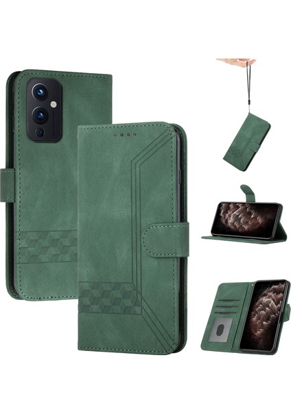 Oneplus 9 Kullanışlı Stand Özellikli Cüzdan Kılıf Pu Deri Kart Kılıfı (Yurt Dışından)