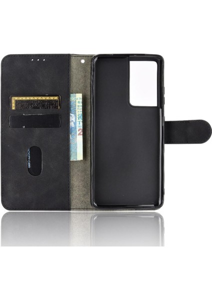 Kart Tutucu Flip ile Samsung Galaxy S21 Ultra Koruyucu Kapak Için Kılıf (Yurt Dışından) fırsatları