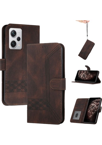 Xiaomi Mi Poco X5 Kullanışlı Stand Özellikli Cüzdan Kılıf Pu Deri Kart Kılıfı (Yurt Dışından)