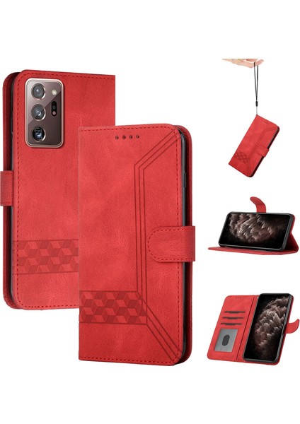 Samsung Galaxy S21 Ultra Kullanışlı Stand Özellikli Cüzdan Kılıf Pu Deri Kart Kılıfı (Yurt Dışından)