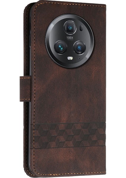 Huawei Magic 5 Pro Kullanışlı Stand Özellikli Cüzdan Kılıf Pu Deri Kart Kılıfı (Yurt Dışından)