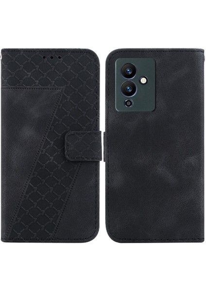 Infinix Not 12 5g Kabartmalı Desen Flip Folio Kapak Kartı Için Telefon Kılıfı (Yurt Dışından)