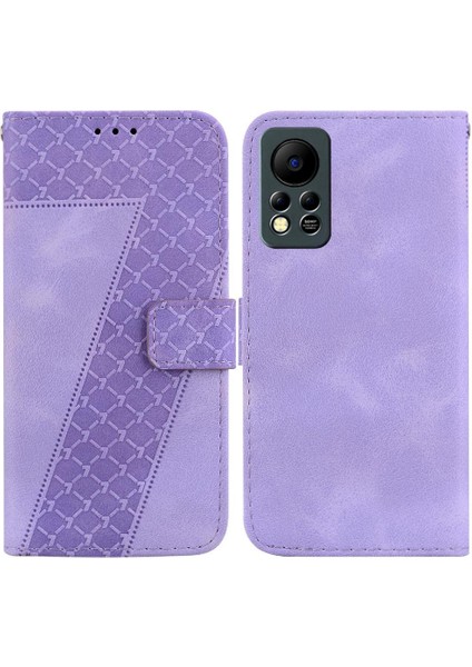 Infinix Sıcak 11S Nfc Pu Deri Kabartmalı Desen Cüzdan Kartı Için Telefon Kılıfı (Yurt Dışından)