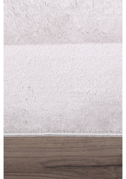 Relax Gri 80X150 + 50X80 cm Büyük Ebat 2'li Banyo Halısı Paspası Seti Kaymaz Klozet Takımı