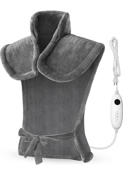 Yakınlaştırmak İçin Resmin Üzerine Gelin Sırt Omuz Boyun Için Rahat Isıtma Pedi 61 x 84 cm Otomatik Kapanan Elektrikli Isı Pedi 3 Isı Ayarı Sırt Isıtıcı Yıkanabilir