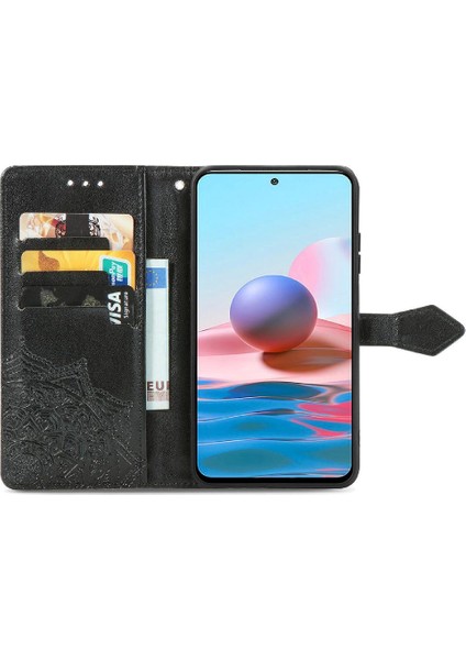 Redmi Not 10 Için Kılıf 4g Deri Kılıf Kapak Çevirin Basit Iş Desen (Yurt Dışından) modelleri