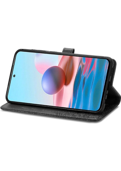 Redmi Not 10 Için Kılıf 4g Deri Kılıf Kapak Çevirin Basit Iş Desen (Yurt Dışından) fırsatları
