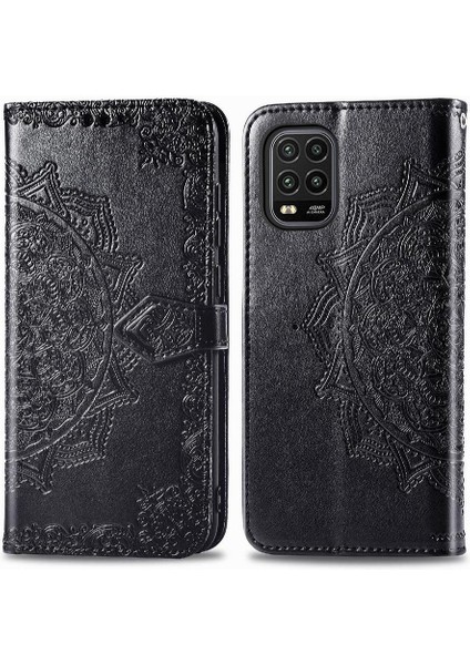 Xiaomi 10 Lite 5g Için Zarif Desen Darbeye Deri Kılıf Kapak (Yurt Dışından)