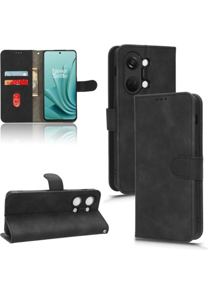 Oneplus Ace 2V Kart Ekleme Deri Için Kılıf Folio Flip Case Tam (Yurt Dışından)