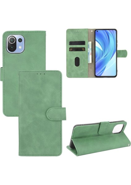 Kart Tutucu Kickstand Kart ile Xiaomi 11 Lite Koruyucu Kapak Için Kılıf (Yurt Dışından)