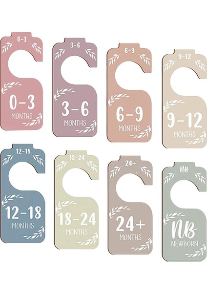 8 Adet Bebek Dolap Bölücüler Yeni Ebeveynler Için Güzel Giysiler Boyut Bölücü (Yurt Dışından) fiyatları